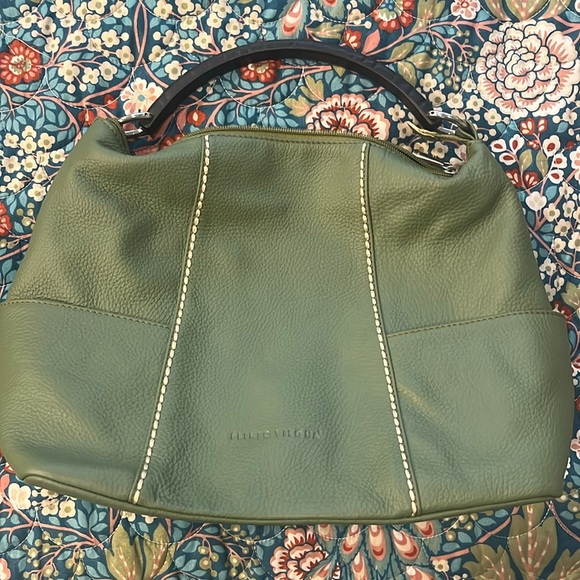 Plinio Visona Handbags - Plinio Visona Olive Green Hobo Bag